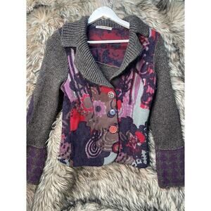 Aldo Martin's Wool Alpaca Knit Cardigan Sweater Women's US 6‎